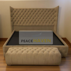 Kensington Tufted Wingback Bed