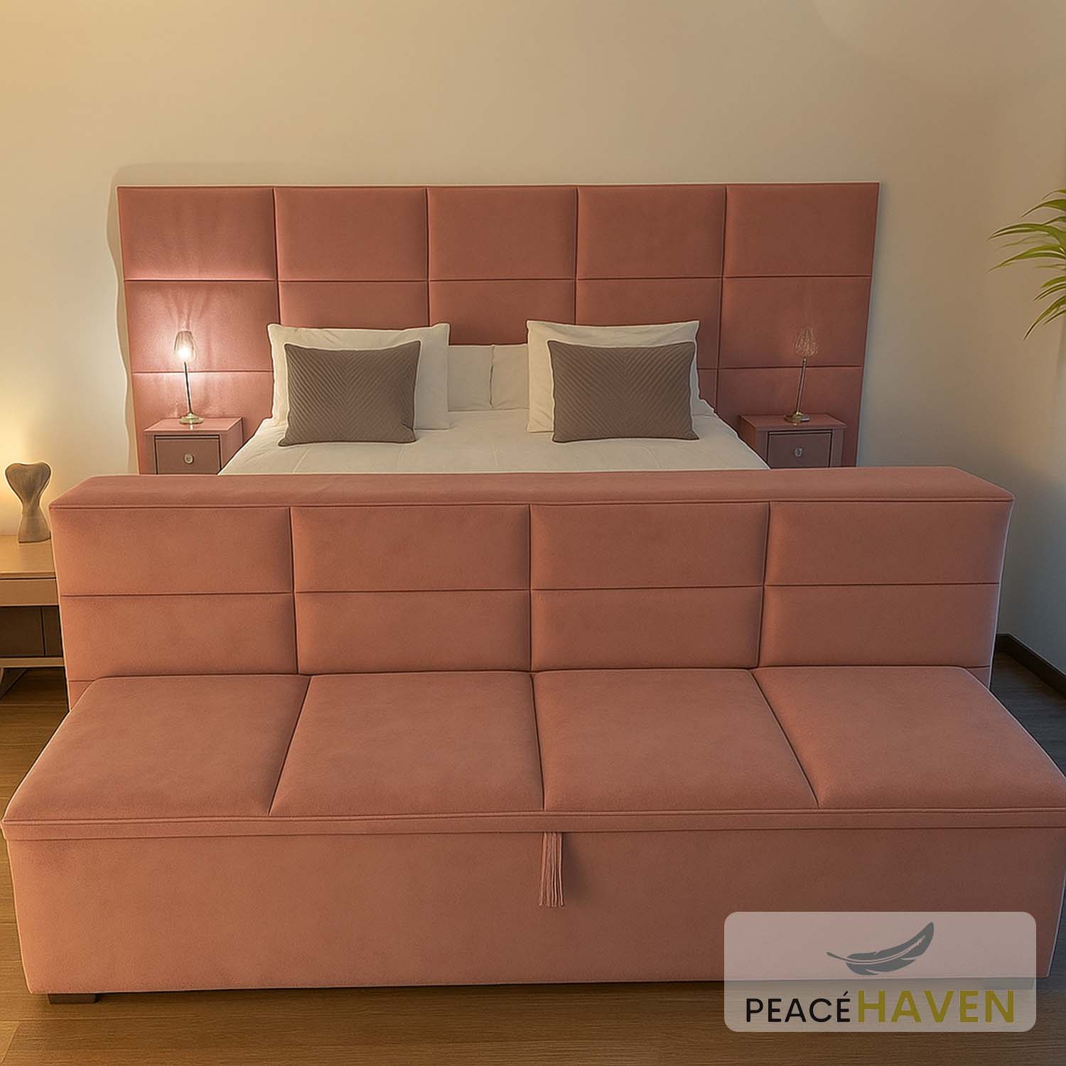 Frach Rahty Modern Panelled Bed