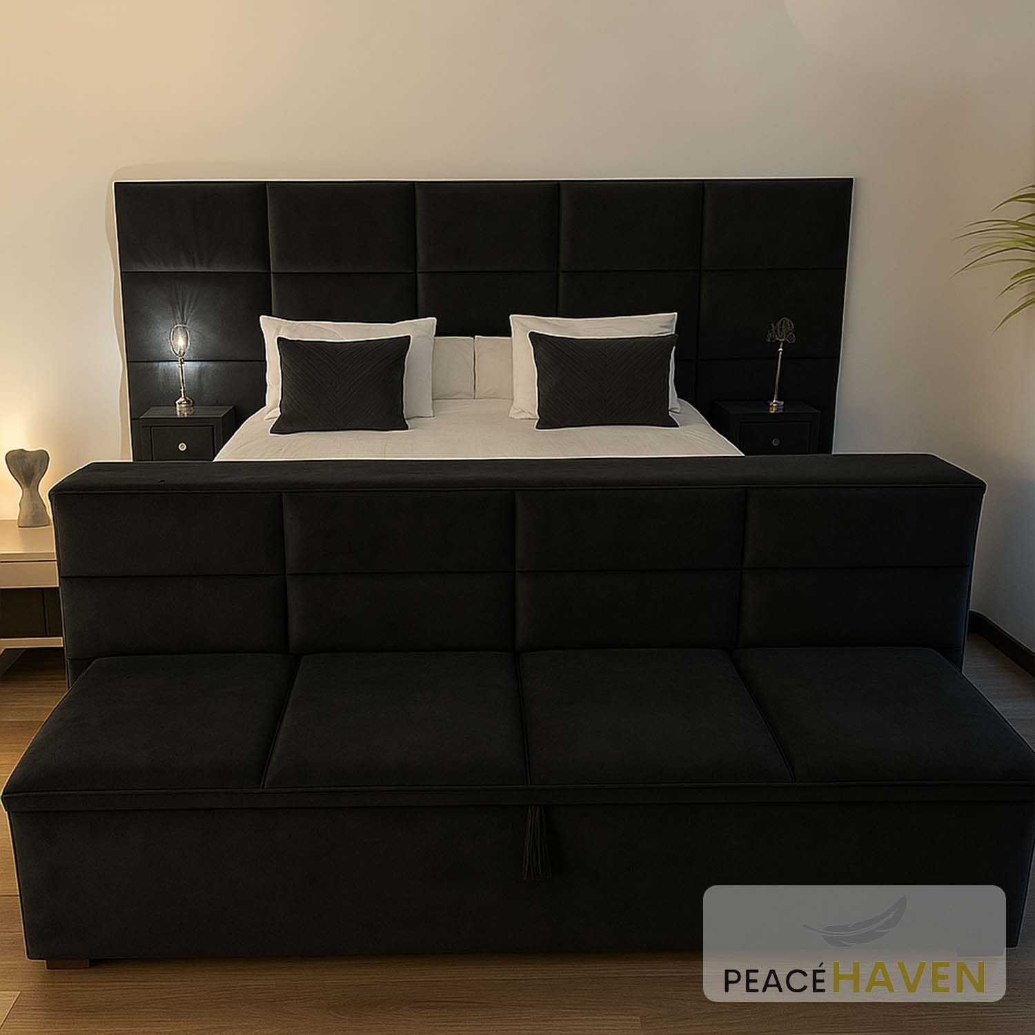 Frach Rahty Modern Panelled Bed