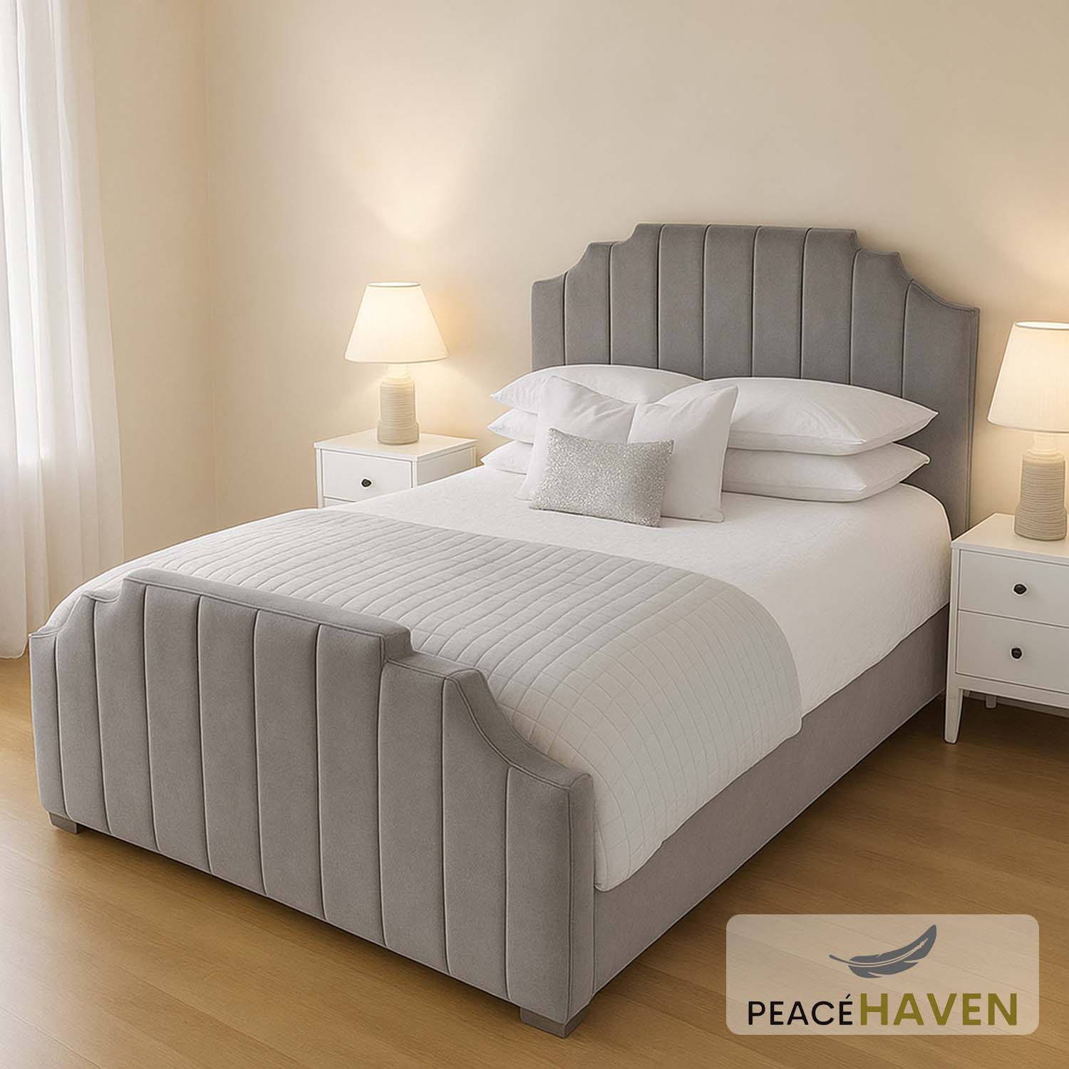 Charlotte Bed – Sculpted Panel Bed