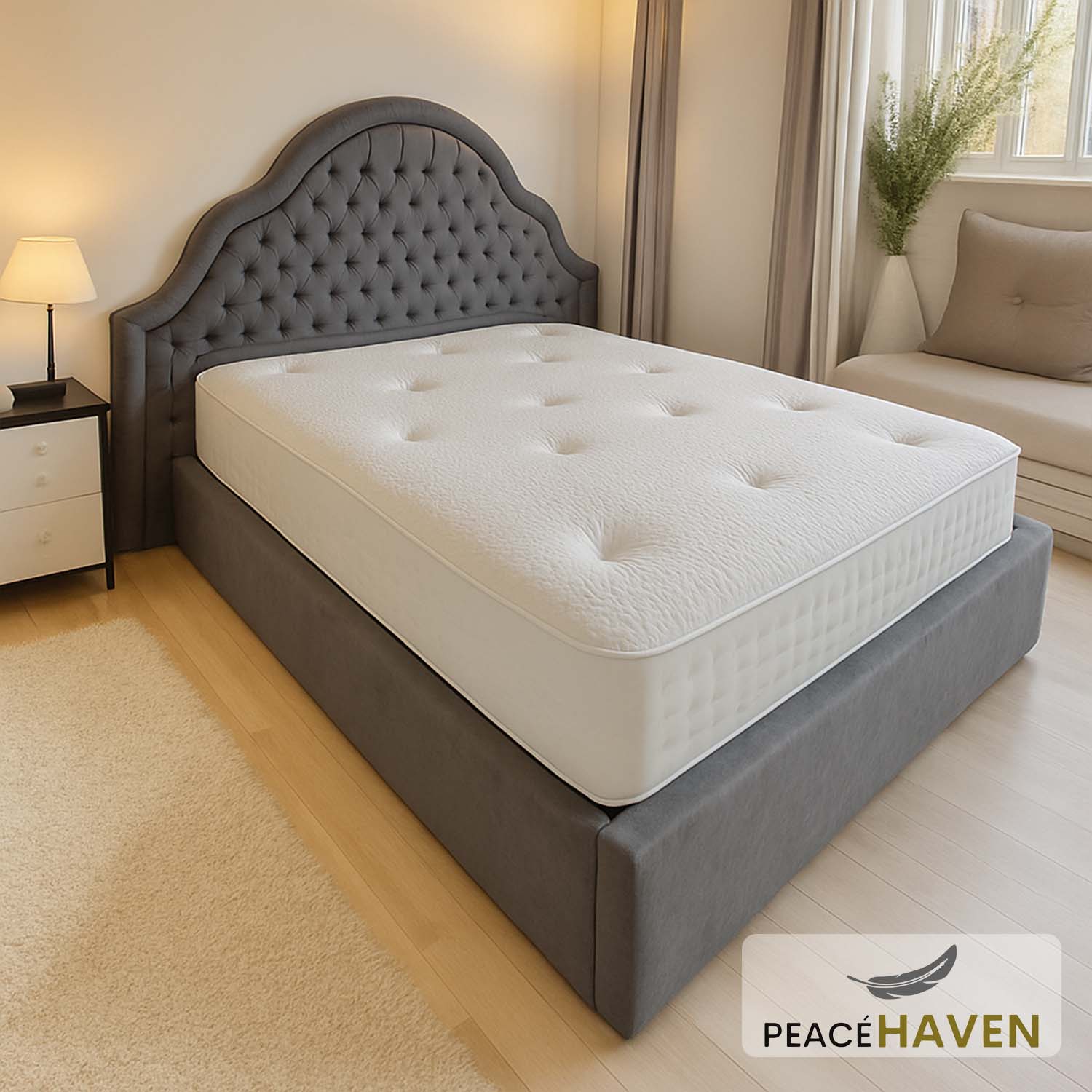 Edwardian Chesterfield Headboard Bed
