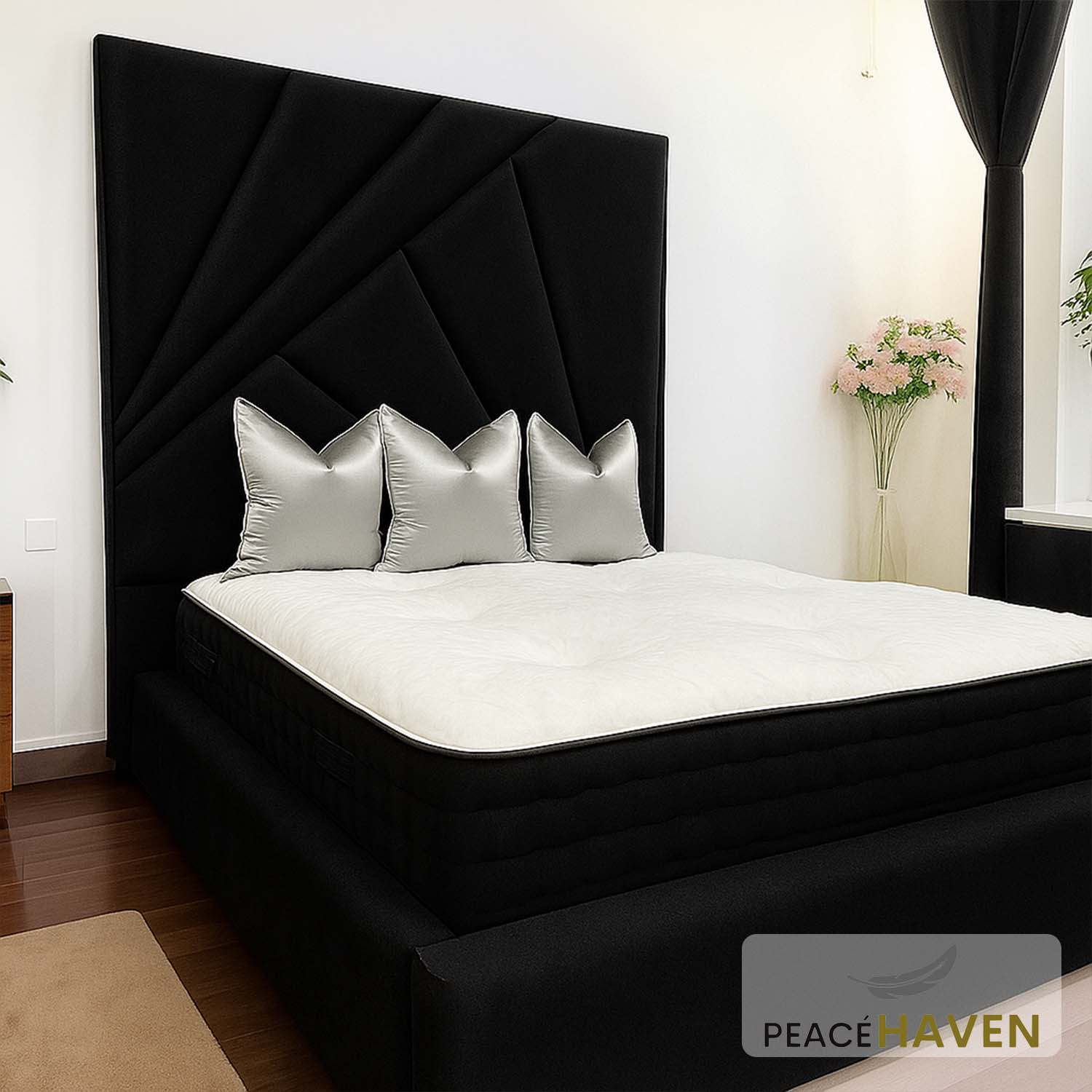 Eastcliffe Sculpted Sunburst Headboard Bed