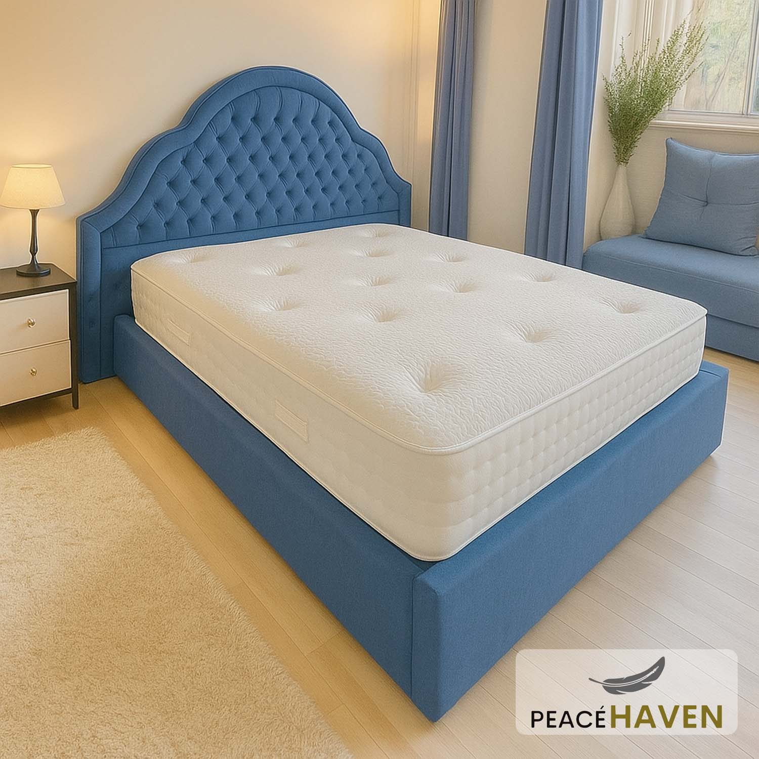 Edwardian Chesterfield Headboard Bed