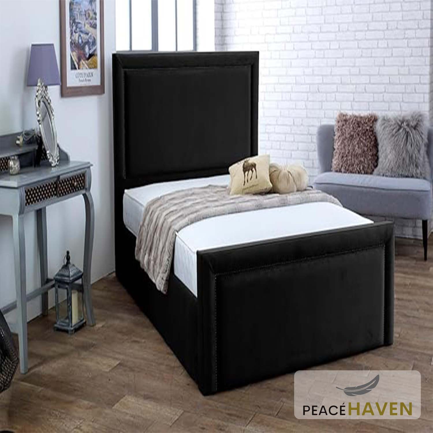Mia Upholstered Ottoman Bed Frame