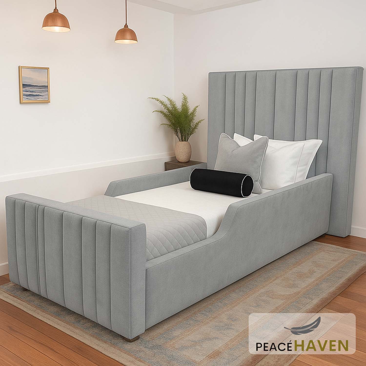 Sensatori Kids Panel Bed with Side Rails