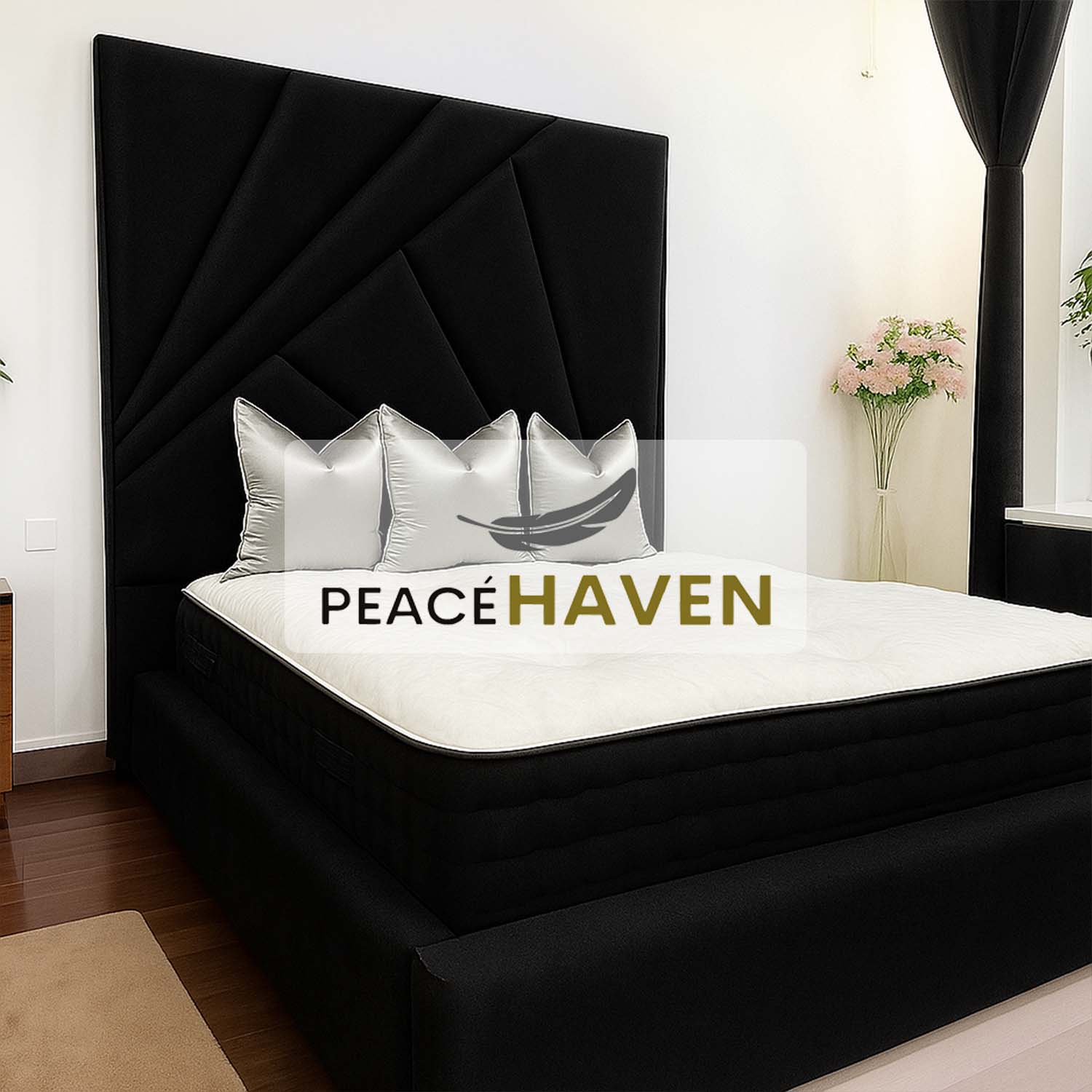 Eastcliffe Sculpted Sunburst Headboard Bed