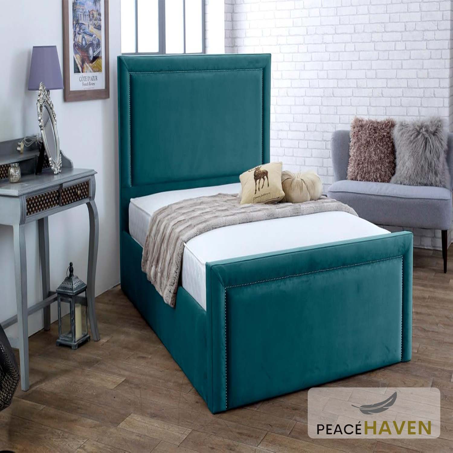 Mia Upholstered Ottoman Bed Frame
