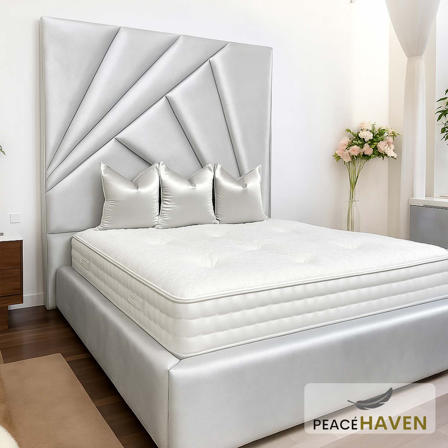 Eastcliffe Sculpted Sunburst Headboard Bed