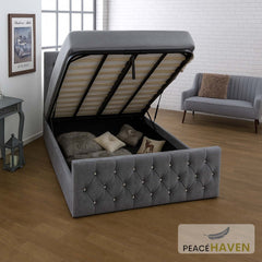 Orion Upholstered Ottoman Bed