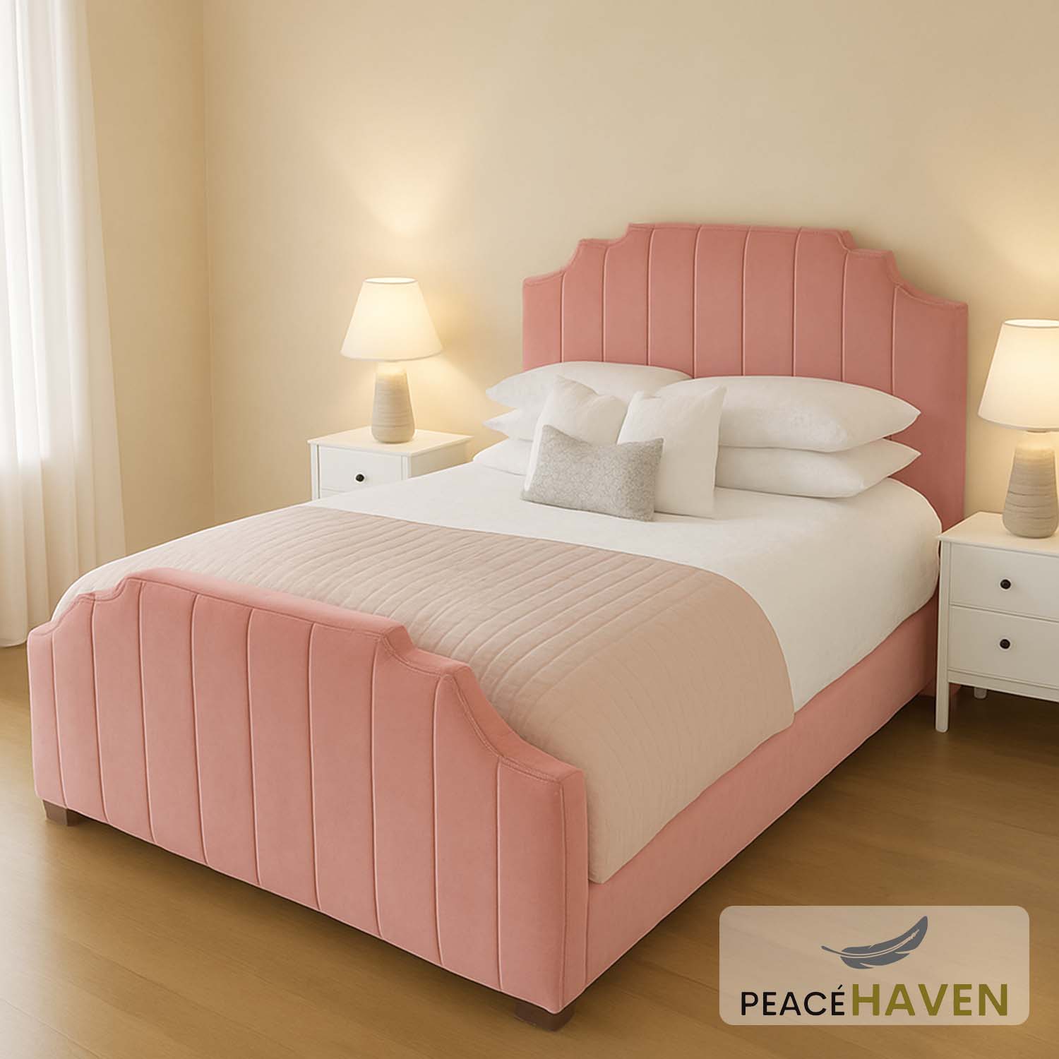 Charlotte Bed – Sculpted Panel Bed