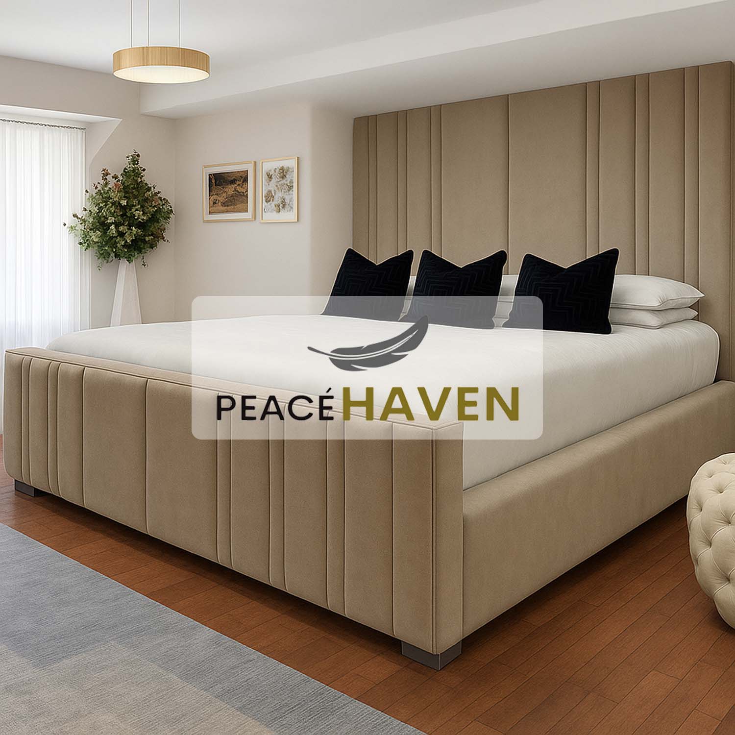 Lucy Bed Frame Vertical Panel
