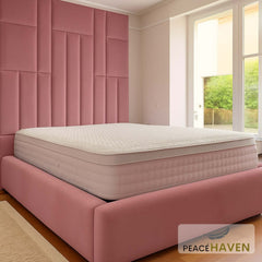 Midland Oversized Grid Panel Headboard Bed