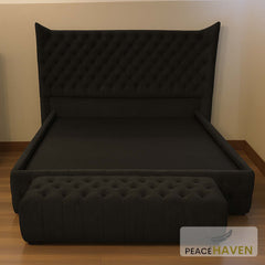 Kensington Tufted Wingback Bed