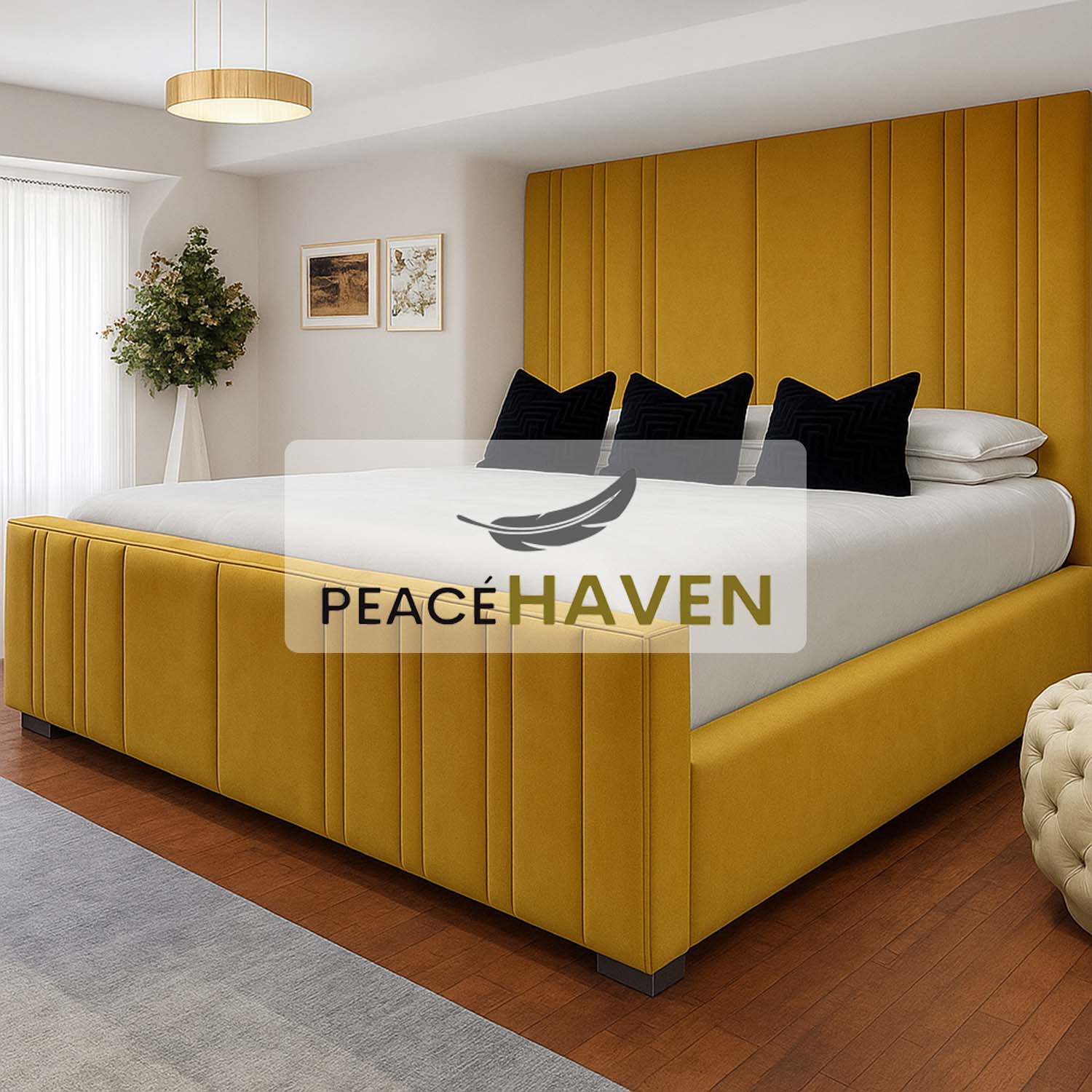 Lucy Bed Frame Vertical Panel