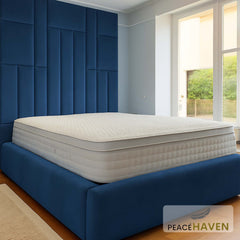 Midland Oversized Grid Panel Headboard Bed
