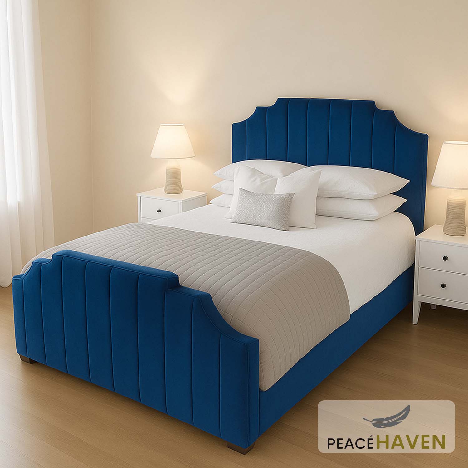 Charlotte Bed – Sculpted Panel Bed