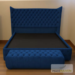 Kensington Tufted Wingback Bed