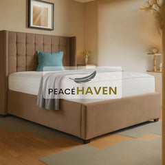 Jasmin Grid Tufted Headboard Bed