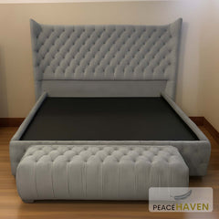 Kensington Tufted Wingback Bed