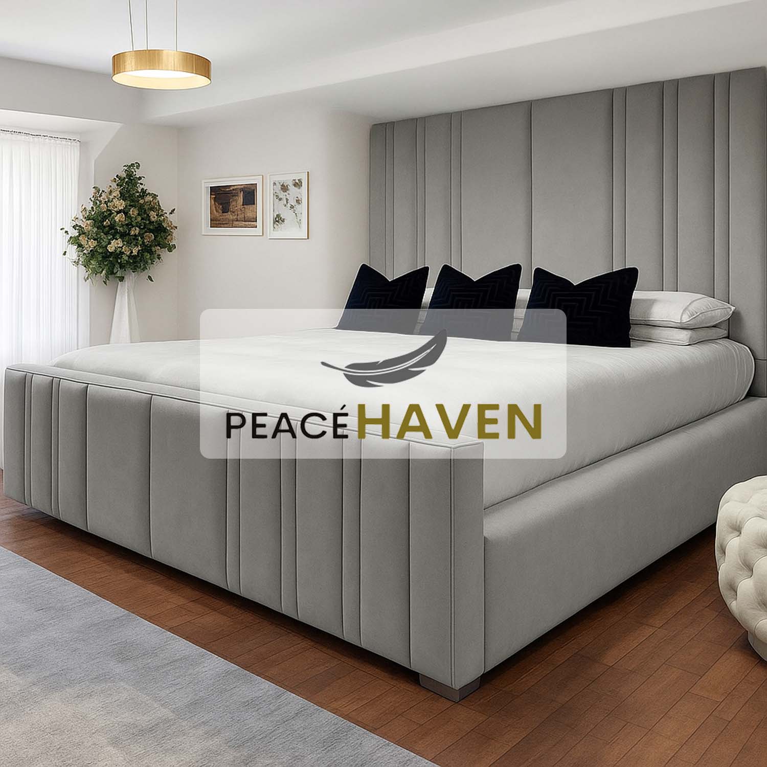 Lucy Bed Frame Vertical Panel