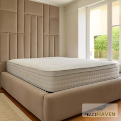 Midland Oversized Grid Panel Headboard Bed