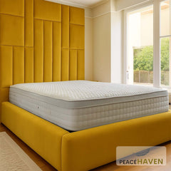 Midland Oversized Grid Panel Headboard Bed